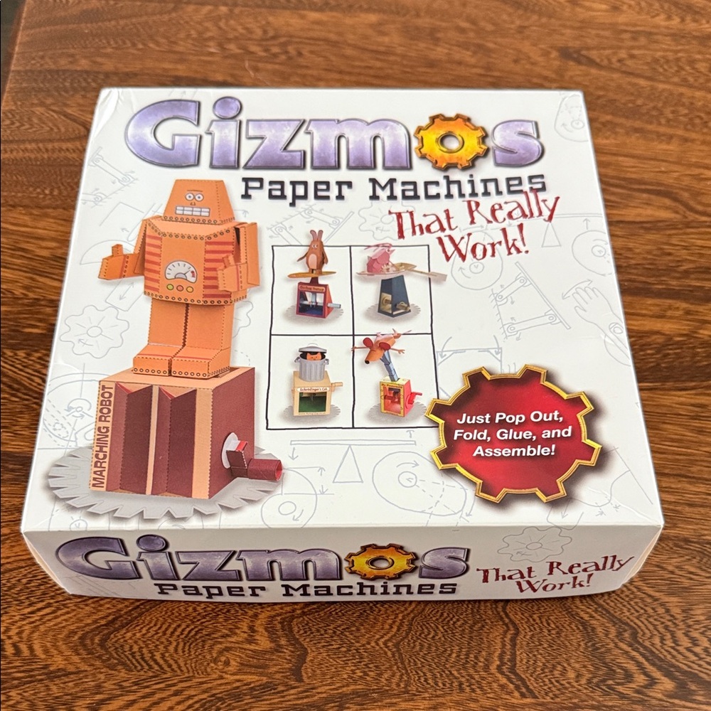 Gizmos Paper Machines Kit - only couple pieces built. 90 percent not used
